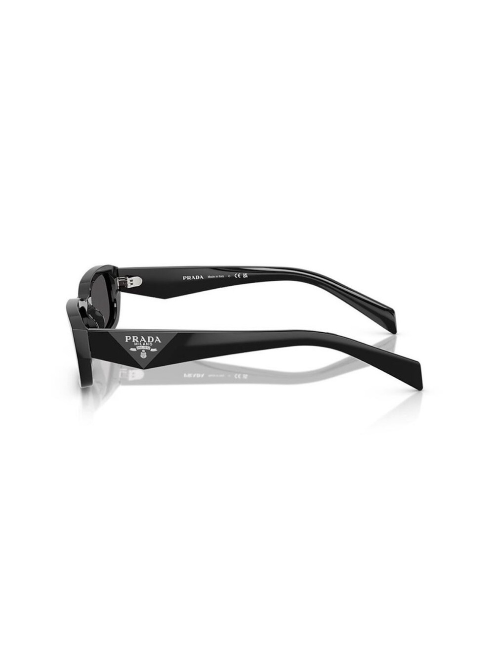Prada Black Rectangular-Edge Sunglasses - Picture 4 of 6